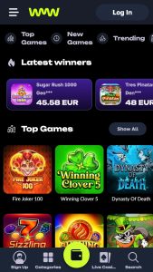 1. step - Visit the casino website